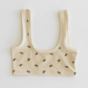 ARQ WIDE STRAP BRA IN CALICO SZ SMALL